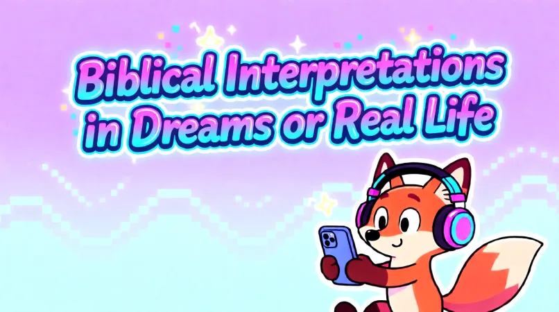 Biblical Interpretations in Dreams or Real Life