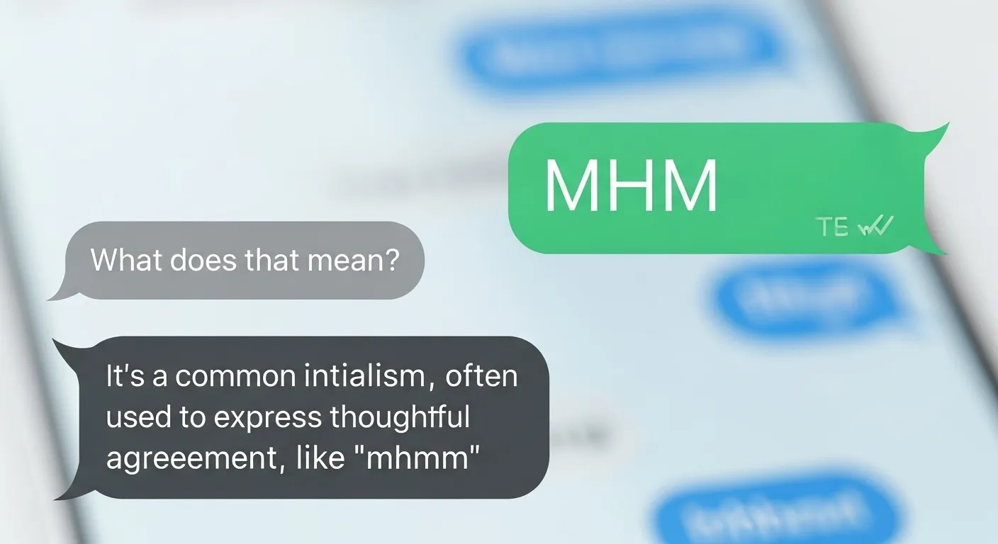 MHM meaning in text