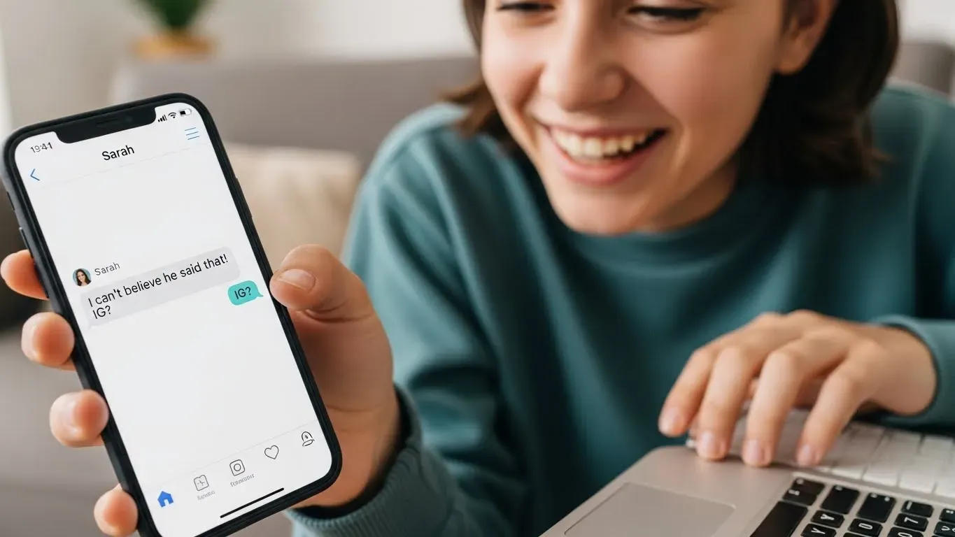 IG meaning in text