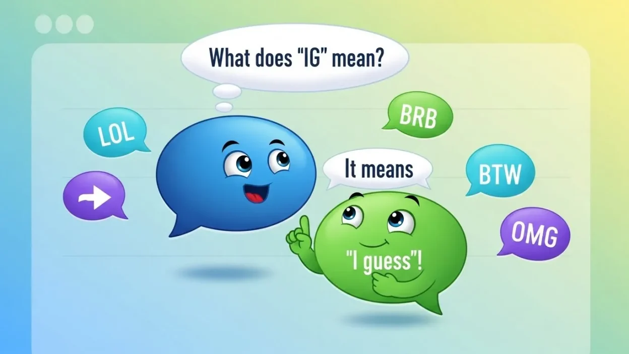 what does IG mean in chat