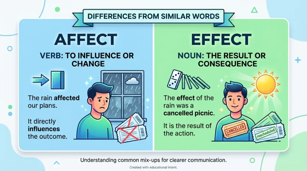 Differences from Similar Words