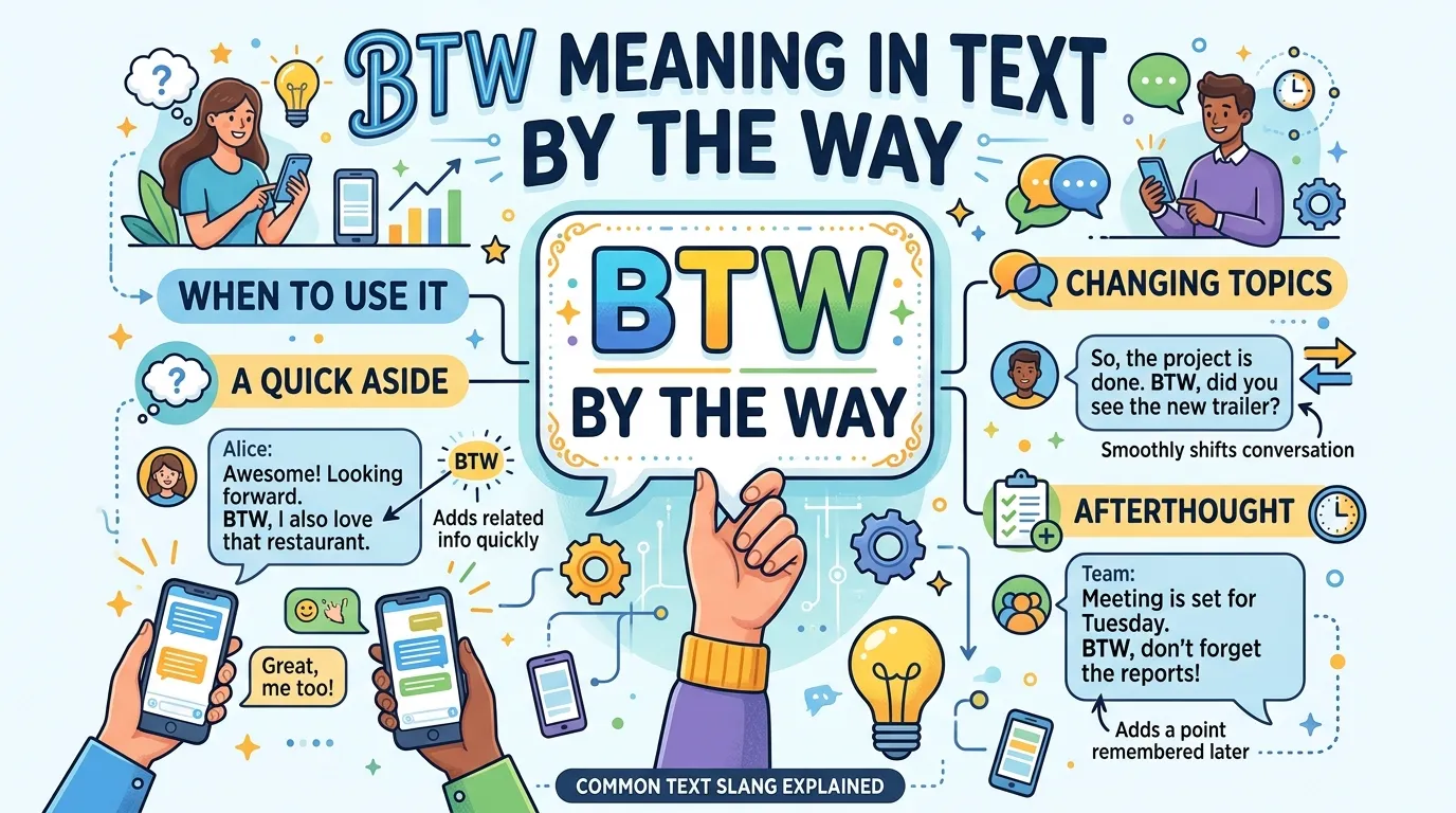 BTW Meaning in Text