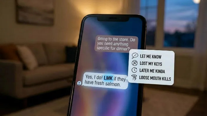 LMK Meaning in Text