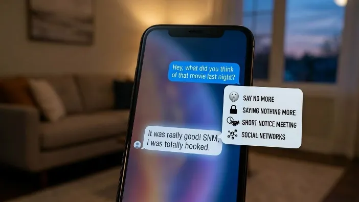 SNM Meaning in Text