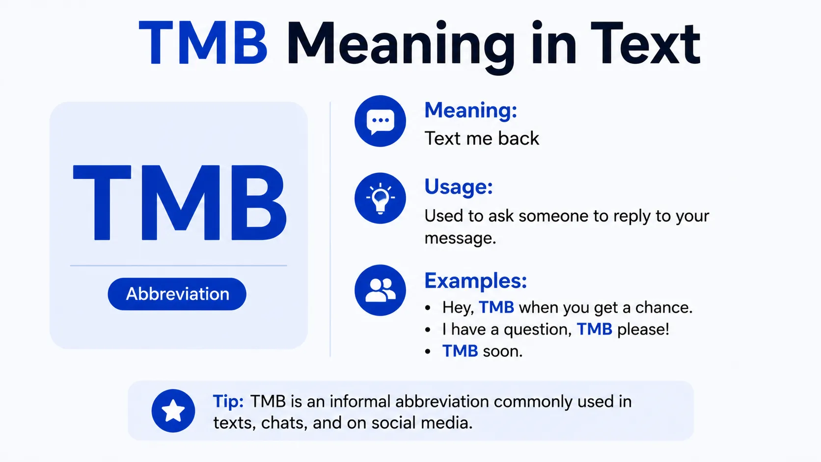 TMB Meaning in Text
