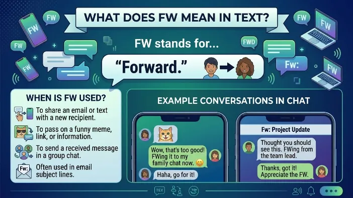 What Does FW Mean in Text Messages? 💬 Simply Explane