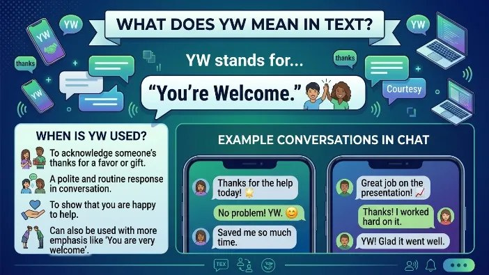What Does YW Mean in Text Messages? 💬 Simply Explane