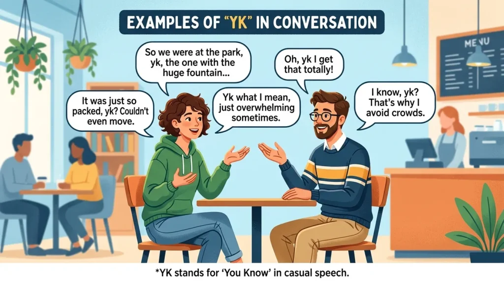 Examples of YK in Conversation