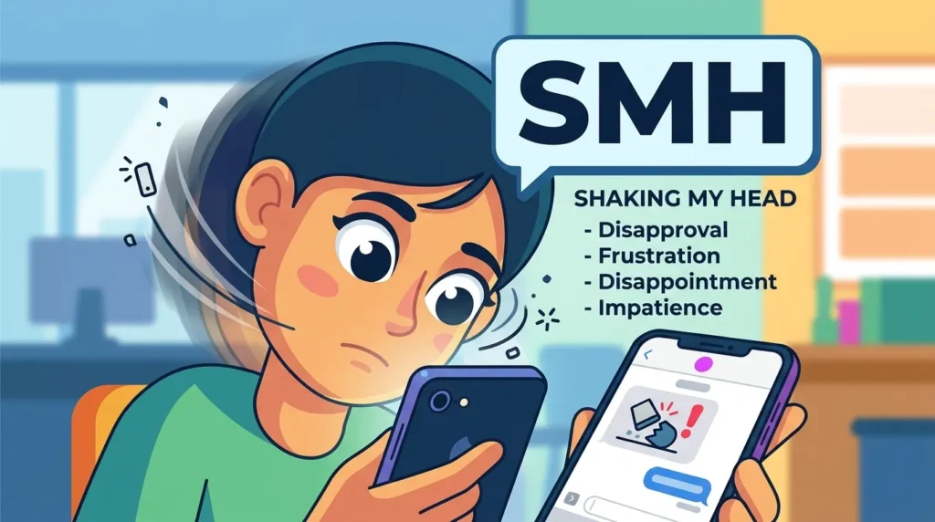 Examples of SMH in Text Messages