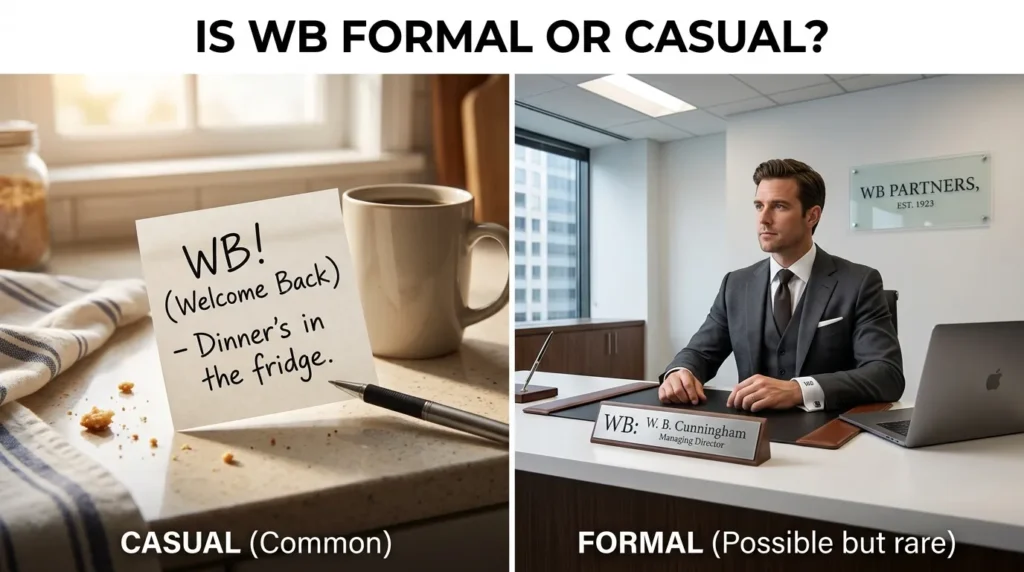 Is WB Formal or Casual