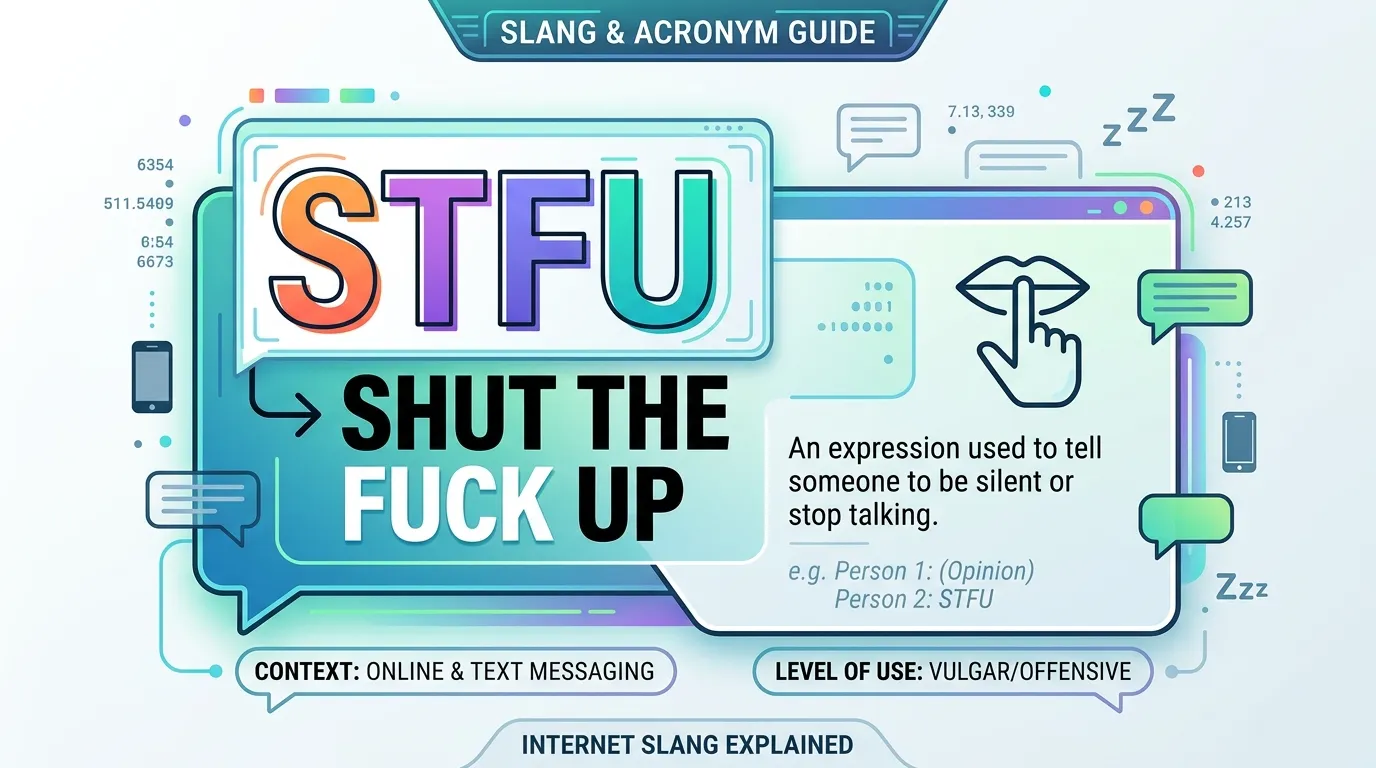 stfu mean in text